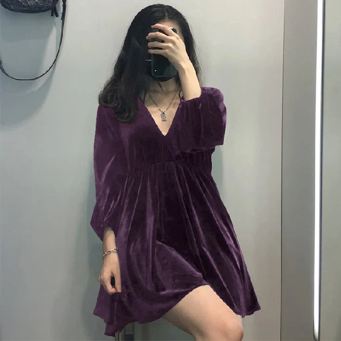 Portia Velvet Mini Dress